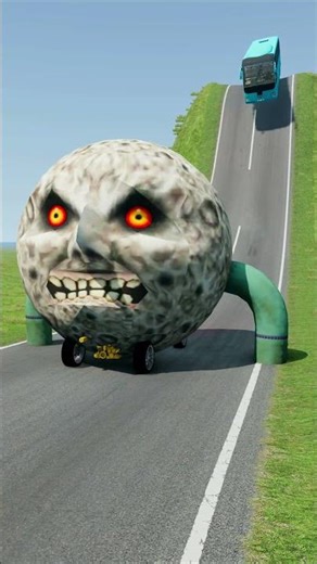 Long Capsule Buses vs Low Pipes - BeamNG.Drive