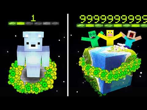Minecraft, But XP = WORLD SIZE