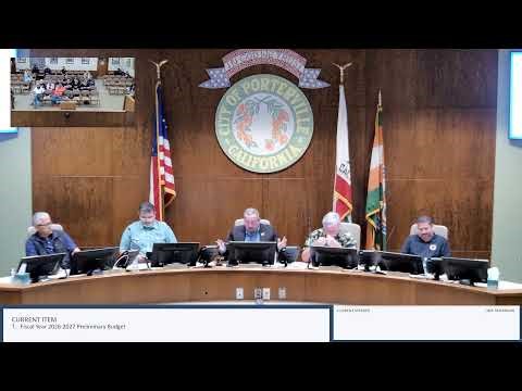 City of Porterville - Special City Council Meeting of May 12, 2026