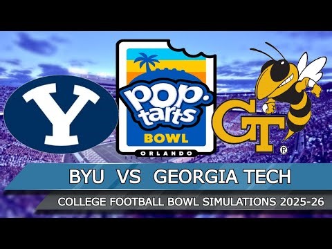 BYU vs Georgia Tech - Pop-Tarts Bowl 2025 Full Game Highlights (College Football 26 Sim)