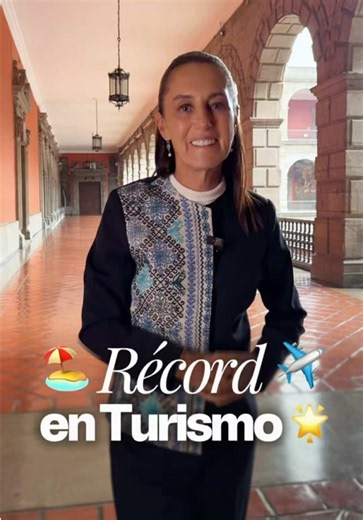 Récord histórico en turismo. 🇲🇽✈️ De acuerdo con el INEGI, de enero a agosto de 2026 nos visitaron 67.7 millones de viajeros internacionales. ¡México está de moda! 🏖️