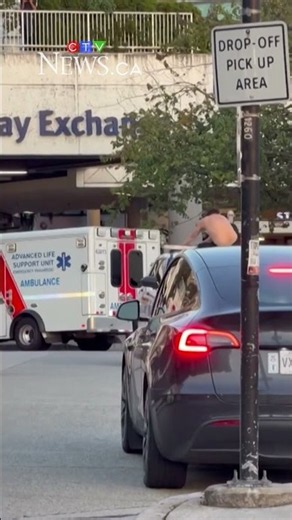 Video shows shirtless man trying to rip the lights off the roof of RCMP vehicle in B.C.