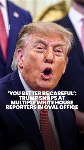 Trump loses his cool at White House correspondents during Oval Office Q&A