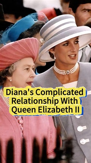 Diana's Complicated Relationship With Queen Elizabeth II #princessdiana #queenelizabeth