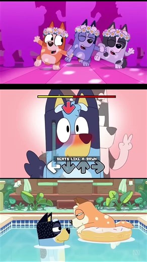 FNF: My Heart Thumps Like a Drum with Bluey & Bingo - FridayNightFunkin Mods! #fnf #myheart #bluey