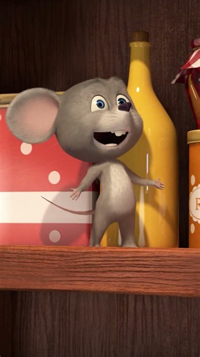 Nailed It! 🐭🎯 #LikeCatAndMouse #MashaAndTheBear #Shorts #cartoon #kids #mashaandthebear