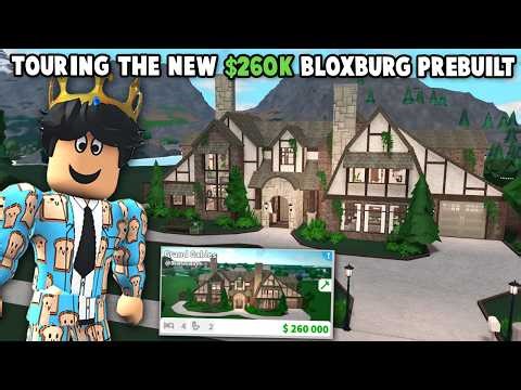 TOURING the NEW BLOXBURG $260K TUDOR PREBUILT HOUSE