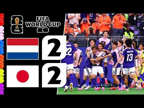 Netherlands vs Japan 2-2 Highlights | FIFA World Cup 2026