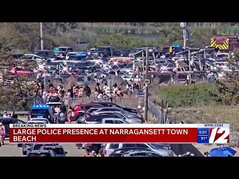 Breaking: Large police presence at Narragansett Town Beach