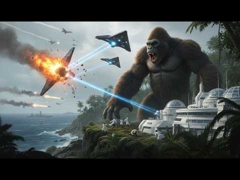 the battle to rescue the scientists king kong vs alien invasion