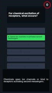 USMLE-1 Sensory Receptor Excitation and Pacinian Corpuscle Quiz
