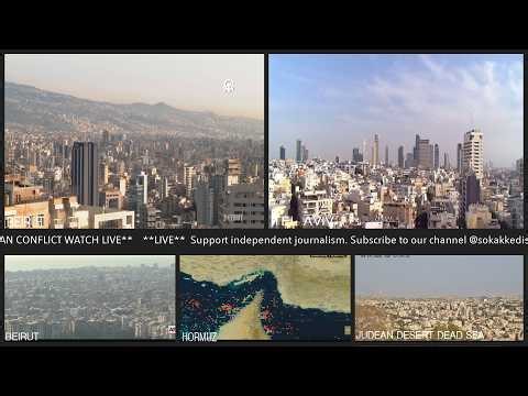 LIVE: Israel and US Attack Iran - Non-Stop Multi-Cam Stream | Tel Aviv, Beirut, Jerusalem, Haifa