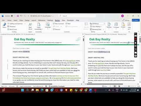 New Perspectives Word 365 | Modules 5-7: SAM Capstone Project A Oak Bay Realty #newperspectives