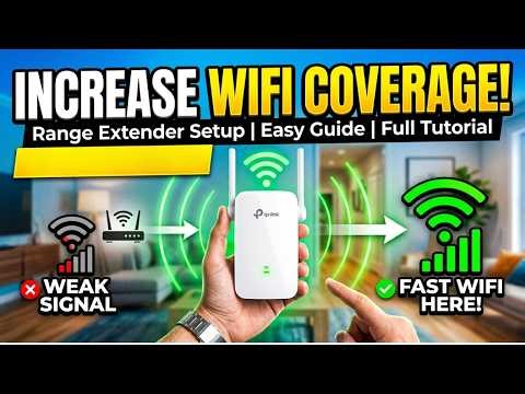 Increase WiFi Coverage with Range Extender Full Tutorial