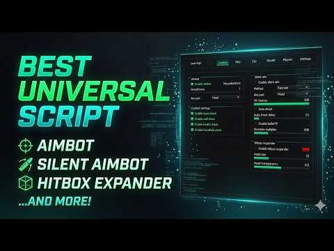 BEST UNIVERSAL SCRIPT (AIMBOT SILENT AIM HITBOX EXPANDER VISUALS AND MORE)