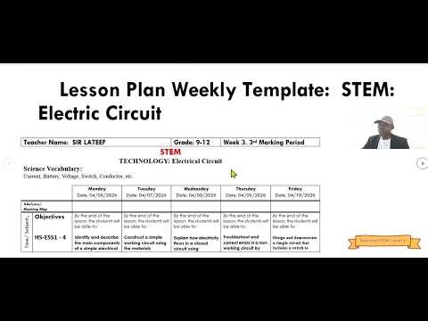 STEM Lesson Plan Explained: From Template to Classroom Delivery. PART 2.