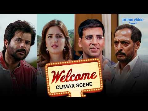 Welcome Climax Scene 🤪 | Akshay Kumar, Nana Patekar, Katrina Kaif and more | Prime Video IN