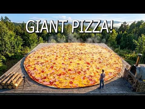 MEGA PIZZA From Dough to Cheese Explosion!