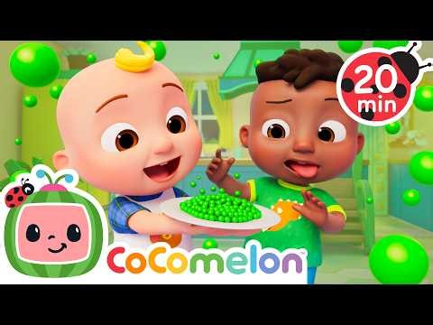 JJ & Cody's Healthy Eating Songs 😋 Peas Song 🫛 🍉 CoComelon - JJ's Baby Songs 🎶