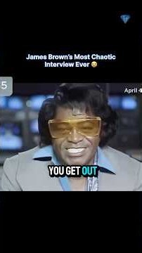 James Brown’s Most Chaotic Interview Ever 😭💀 #JamesBrown #Shorts #MusicHistory #funnyinterview