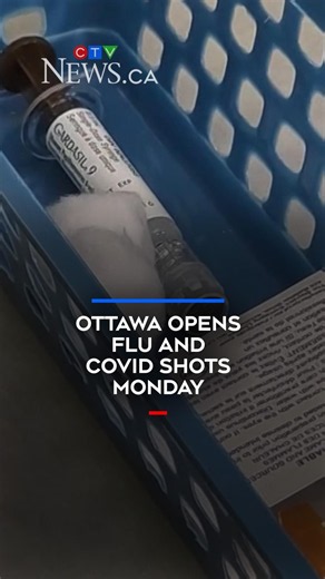 Ottawa opens flu and COVID shots Monday
