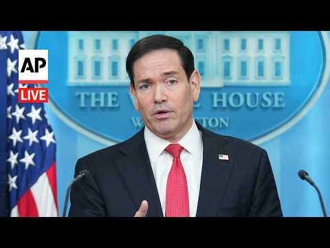 LIVE: White House press briefing with Marco Rubio