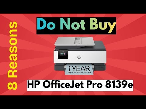 STOP! Don’t Buy the HP OfficeJet Pro 8139e Wireless Inkjet Printer Review Before Watching This!
