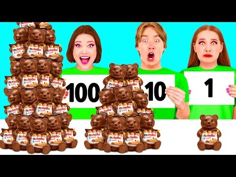 100 Layers of Food Challenge | Crazy Hacks and Recipes by Fun Challenge