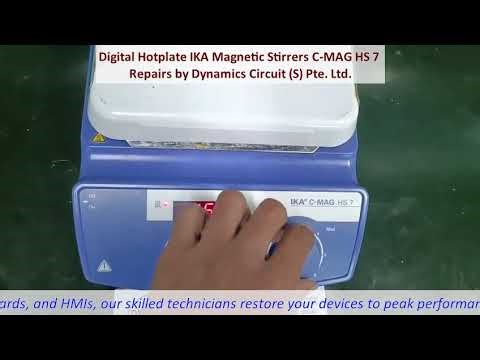 Digital Hotplate IKA Magnetic Stirrers C-MAG HS 7 Repairs by Dynamics Circuit (S) Pte. Ltd.