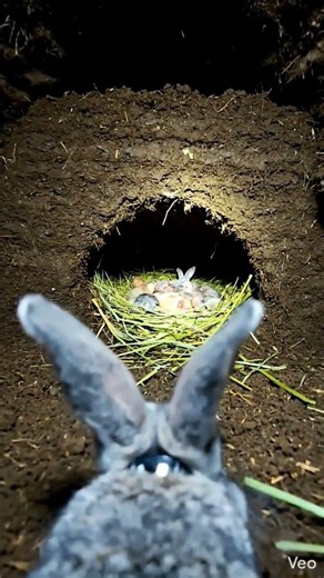 Rabbit POV Inside a Secret Underground World 🐇 | Real Micro Camera Footage #shorts