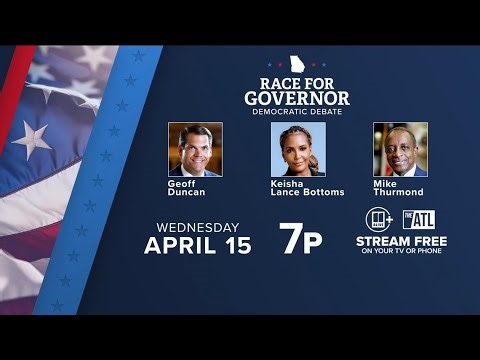 Democratic gubernatorial debate tonight as May primary elections loom in Georgia