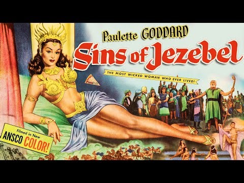 NEW HD RESTORATION🍕 Sins of Jezebel (1953) Paulette Goddard🍕BIBLICAL EPIC
