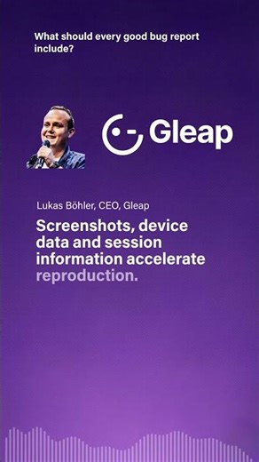 What should every good bug report include?