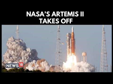 NASA Artemis II Takes Off on Historic Crewed Moon Mission After 50 Years | Moon Rokcet | N18G