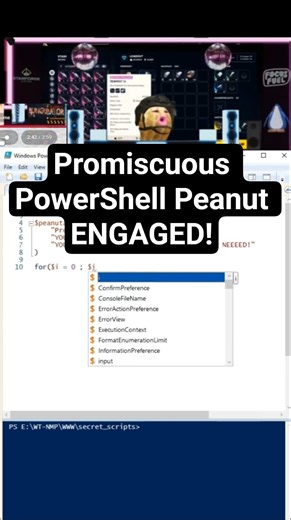 Promiscuous PowerShell Peanut ENGAGED!