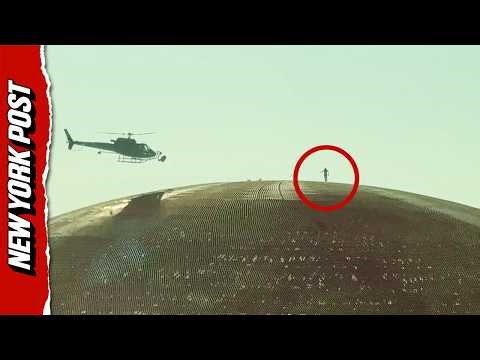 Man Seen Standing on TOP of Vegas Sphere