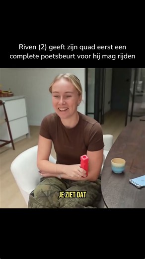 Riven (2) poetst zijn quad eerst schoon voor hij gaat rijden, Enzo en Myron smelten