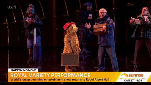Paddington Bear Shines at the Royal Variety Performance