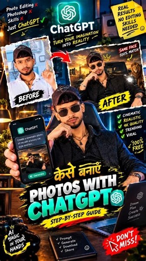 How to Create Viral AI Poster Images 🔥 | Bing AI Photo Editing Prompts Tutorial 2026
