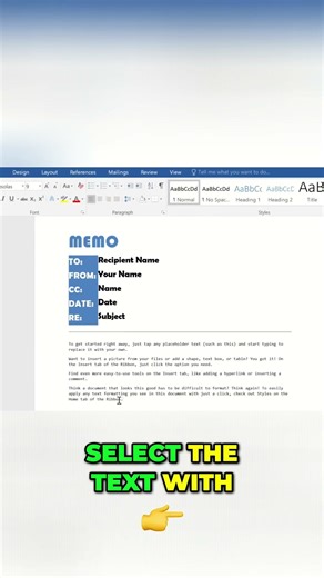 Word's Clear Formatting Reset Text Instantly! #word #wordtutorials #wordtips