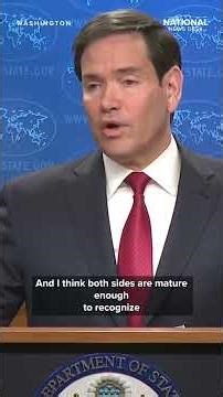 Rubio says he's been 'nice' to China, understands continued tensions with nation