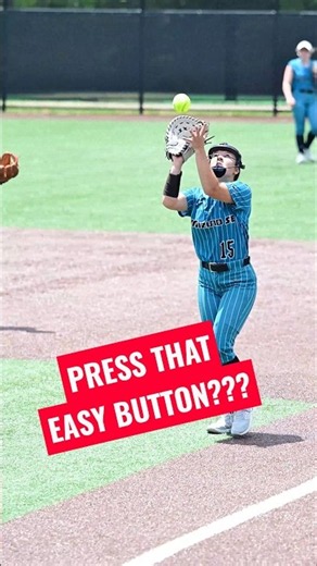 🥎 Softball’s Easy Button! Pop-Up to 1B! #highlights #sports
