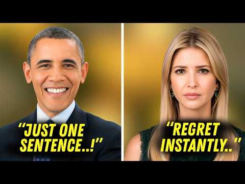 Ivanka Trump MOCKS Obama's Birth His One Sentence Turns the Night Into Chaos!