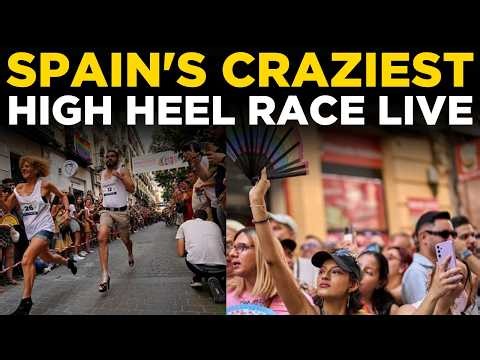 HIGH HEEL RACE LIVE | Madrid Pride 2026, Wildest Moments From Chueca! | TIMES NOW WORLD