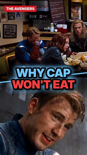 Why Cap Won't Eat in the Avengers Shawarma Scene 🥙 #CaptainAmerica #Avengers #Shorts