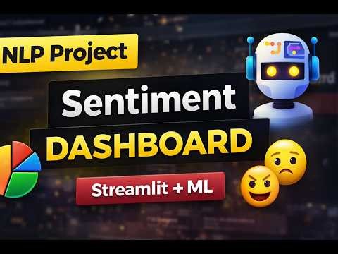 Sentiment Analysis Dashboard using NLP | Streamlit Project | Machine Learning📊