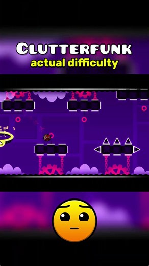 What is the actual difficulty of Clutterfunk in Geometry Dash?