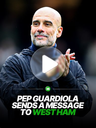 Pep Guardiola is a West Ham fan ahead of the Irons' clash with Arsenal 😅 🎥bbcsport #guardiola #mancity #arsenal #westham #football