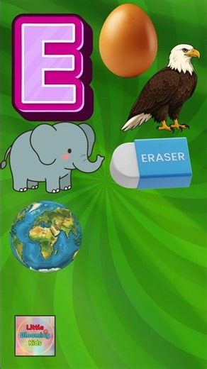 Letter E Words for Kids | E for A to Z Learning