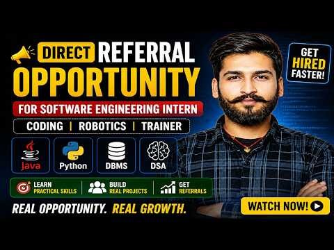 🚀 Direct Referral Opportunity 2026 | Software Engineering Intern | Java, Python, DSA